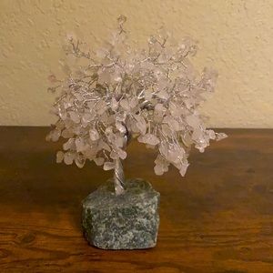 Amethyst tree with rock base